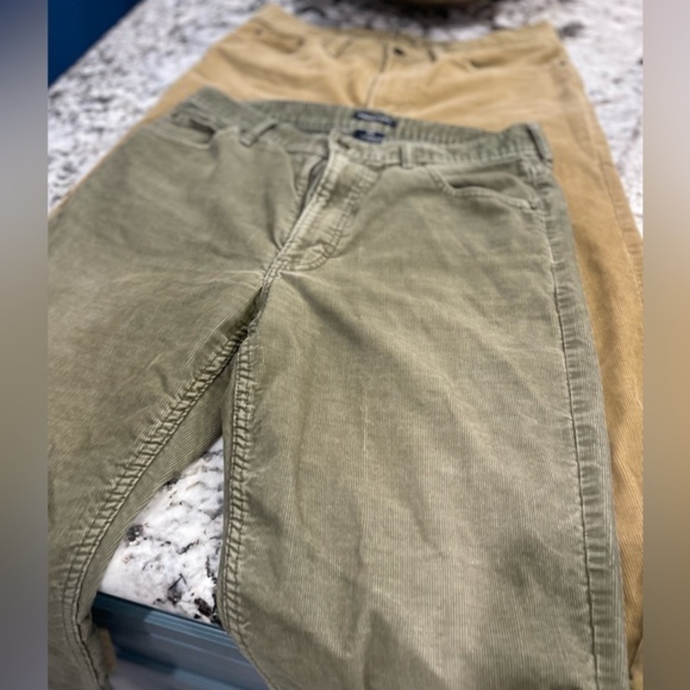 Lands End Corduroy 2 Pairs men’s size 34x32